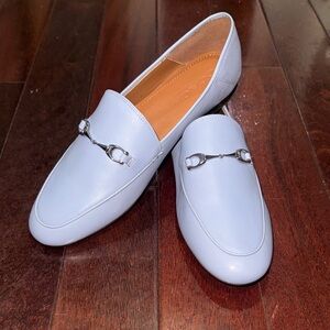 Coach Light Blue Loafers with Silver Accents size 9.5